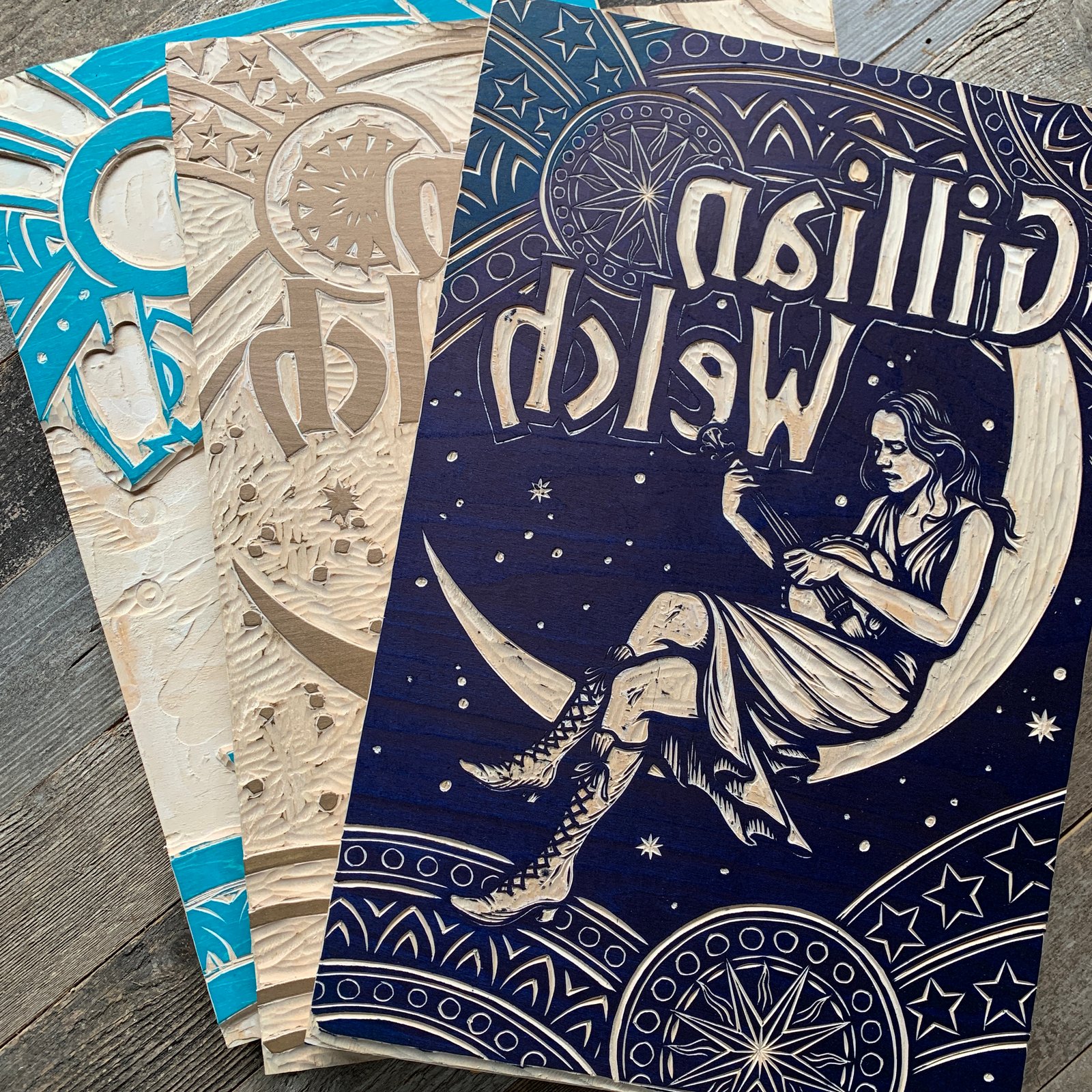 Cosmic Blue Gillian Welch Poster | Peter Nevins